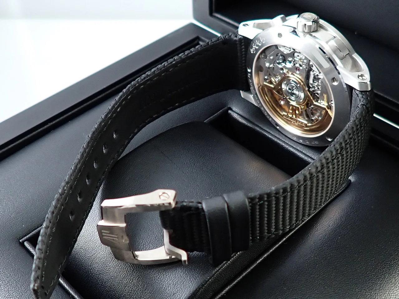 オーデマピゲ CODE 11.59 バイ オーデマ ピゲ クロノグラフ Ref.26393BC.OO.A002CR.01 ホワイトゴールド ブラックラッカー文字盤 - Image 7