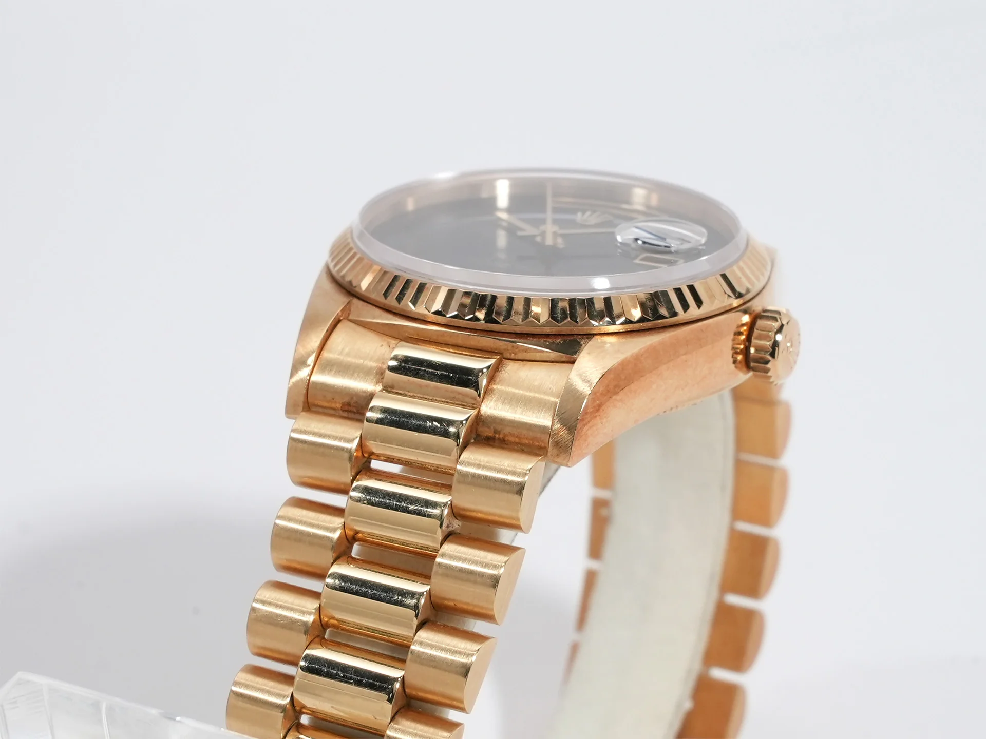 ロレックス デイデイト36 Ref.18038 イエローゴールド オニキス文字盤 - Image 6