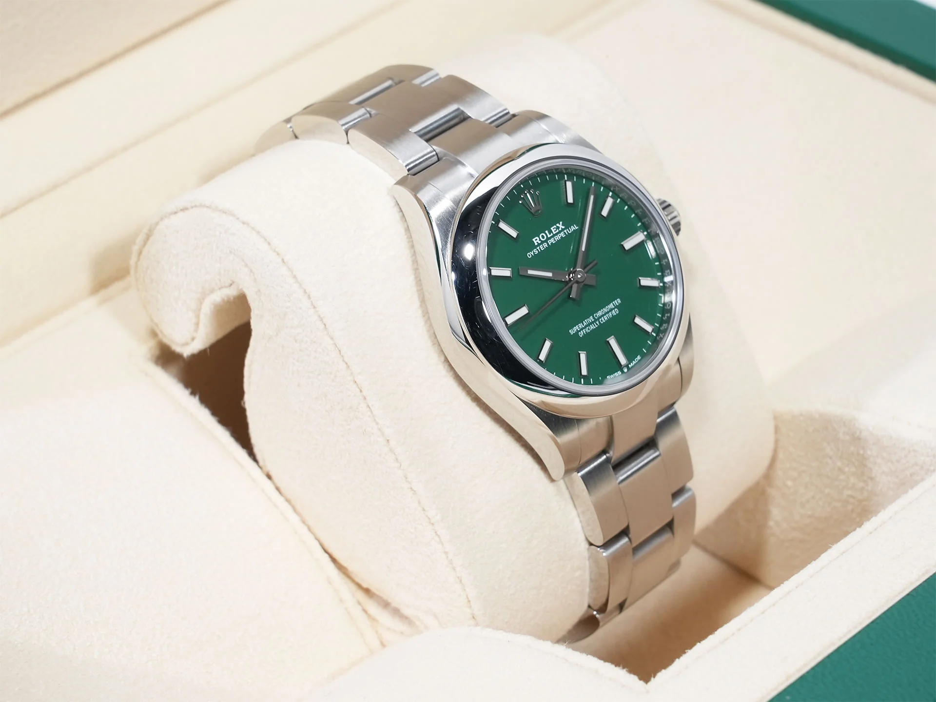 ロレックス オイスターパーペチュアル31 Ref.277200 ステンレススチール グリーン文字盤 中古 nvb4sa2p - Image 5