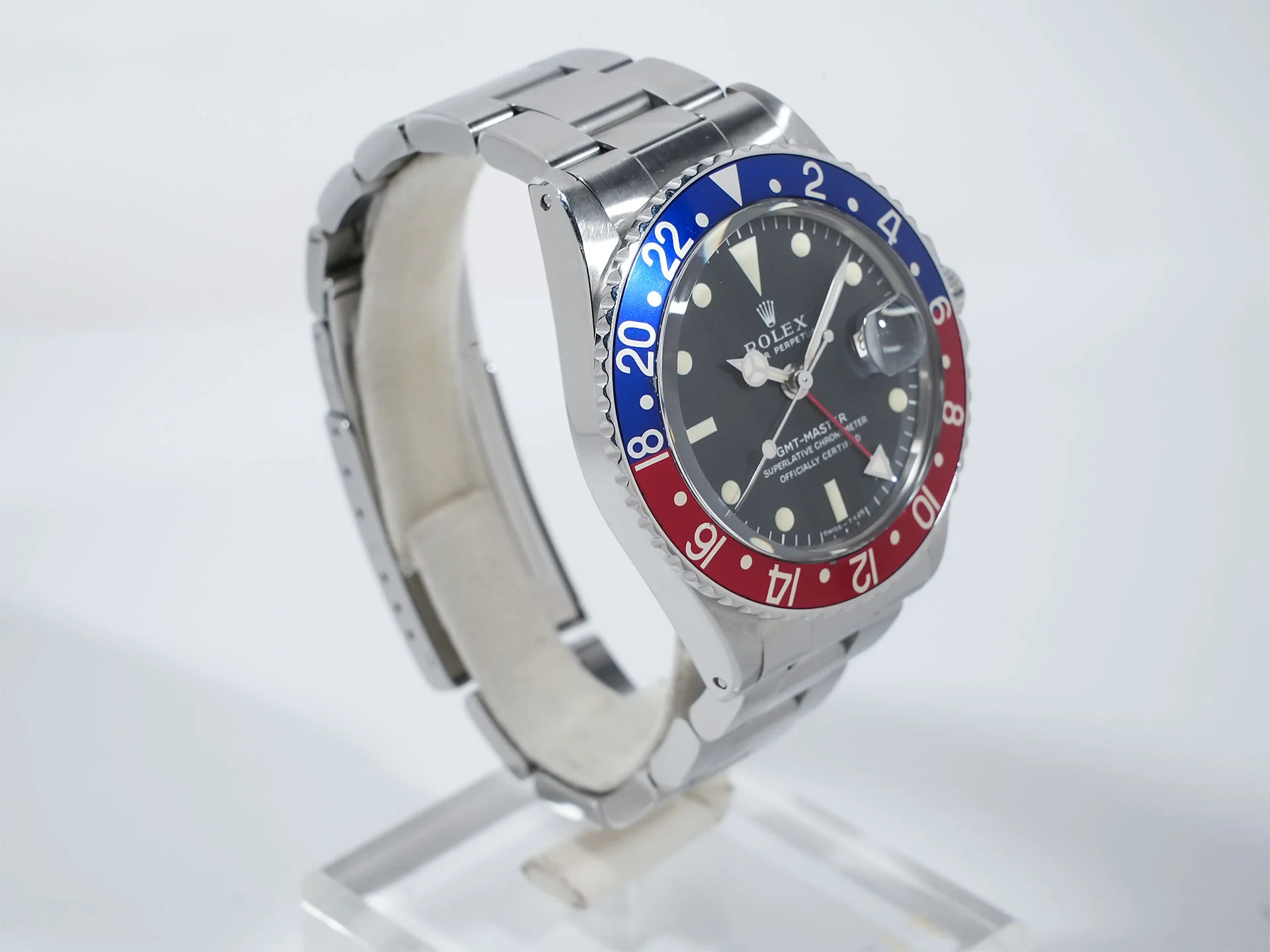 ロレックス GMTマスター Ref.1675 ステンレススチール ブラック文字盤 オイスターブレスレット 中古 nyhzf625 - Image 5