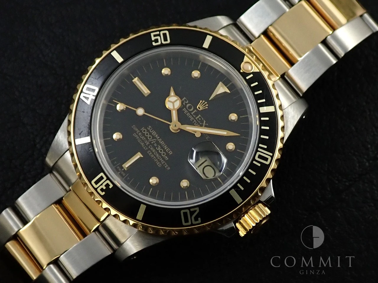 ロレックス サブマリーナー デイト Ref.16803 ステンレススチール/イエローゴールド ブラック文字盤 美中古 P25TC7J0 - Image 11