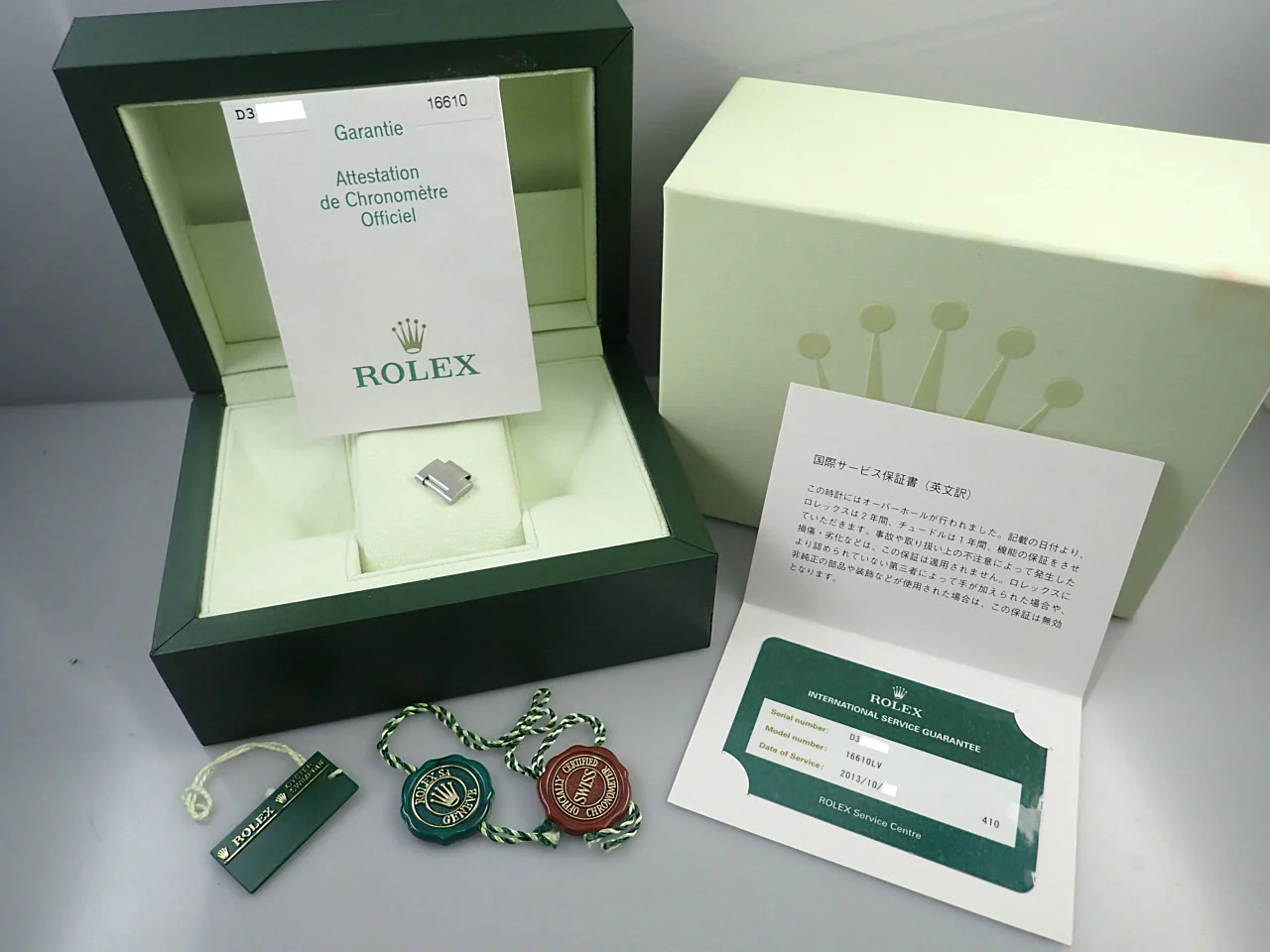 ロレックス サブマリーナー デイト Ref.16610LV ステンレススチール ブラック文字盤 - Image 10