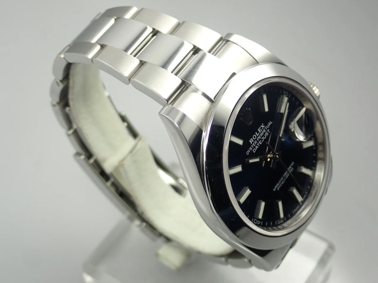 ロレックス デイトジャスト41 Ref.126300 ステンレススチール ブライトブルー文字盤 オイスターブレスレット 中古 P93R5226 - Image 5