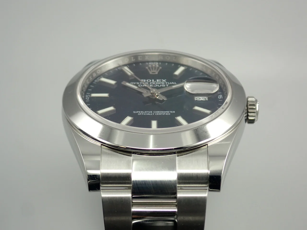 ロレックス デイトジャスト41 Ref.126300 ステンレススチール ブライトブルー文字盤 オイスターブレスレット 中古 P93R5226 - Image 6