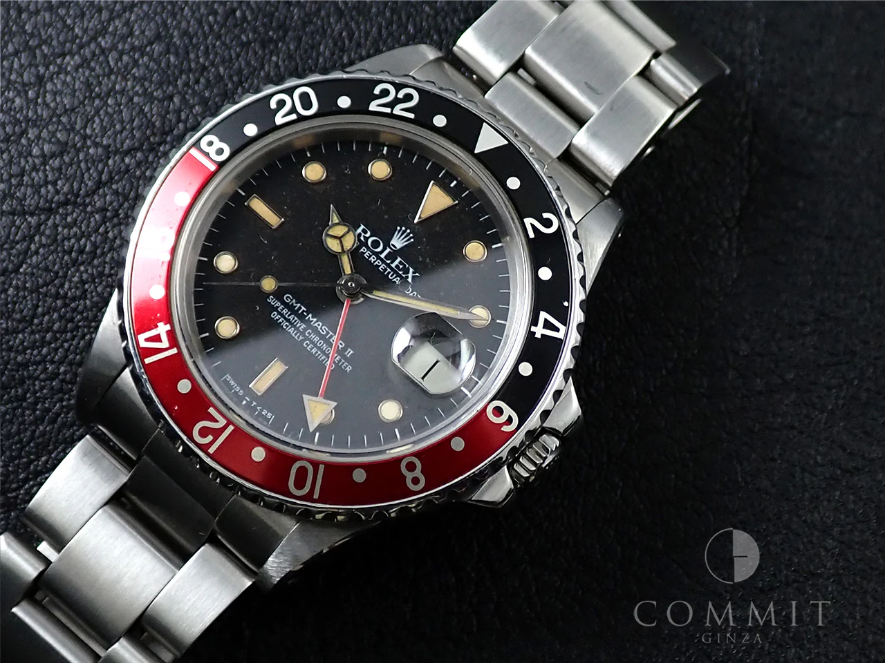 ロレックス GMTマスターII Ref.16760 ステンレススチール ブラック文字盤 オイスターブレスレット 中古 PPL51526 - Image 11