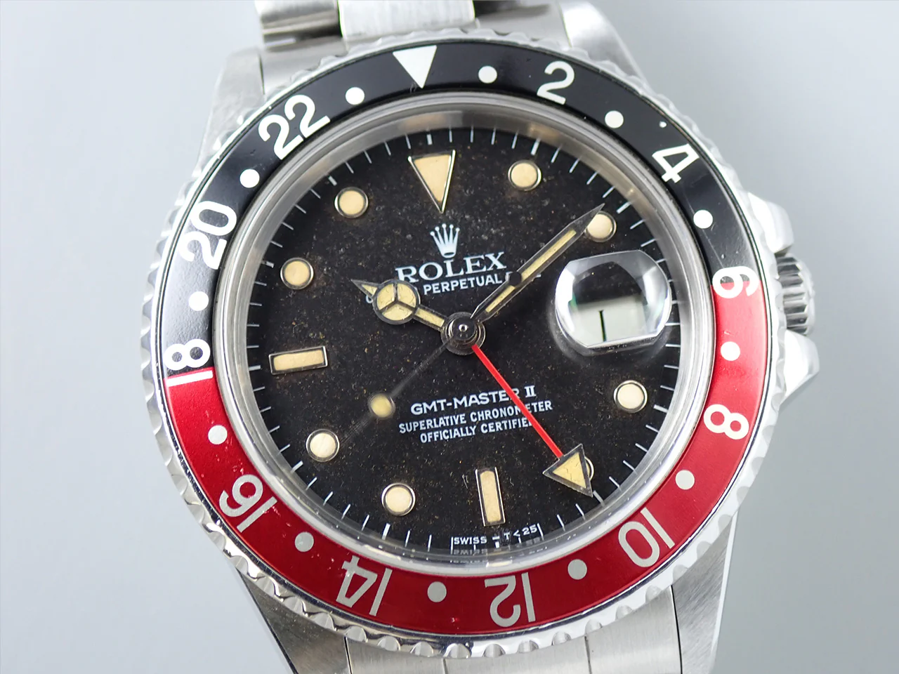 ロレックス GMTマスターII Ref.16760 ステンレススチール ブラック文字盤 オイスターブレスレット 中古 PPL51526 - Image 3