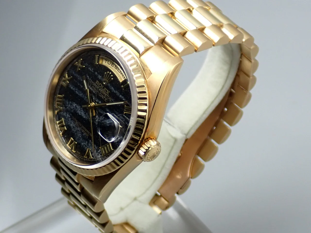 ロレックス デイデイト36 Ref.18238 イエローゴールド フェライト文字盤 - Image 4