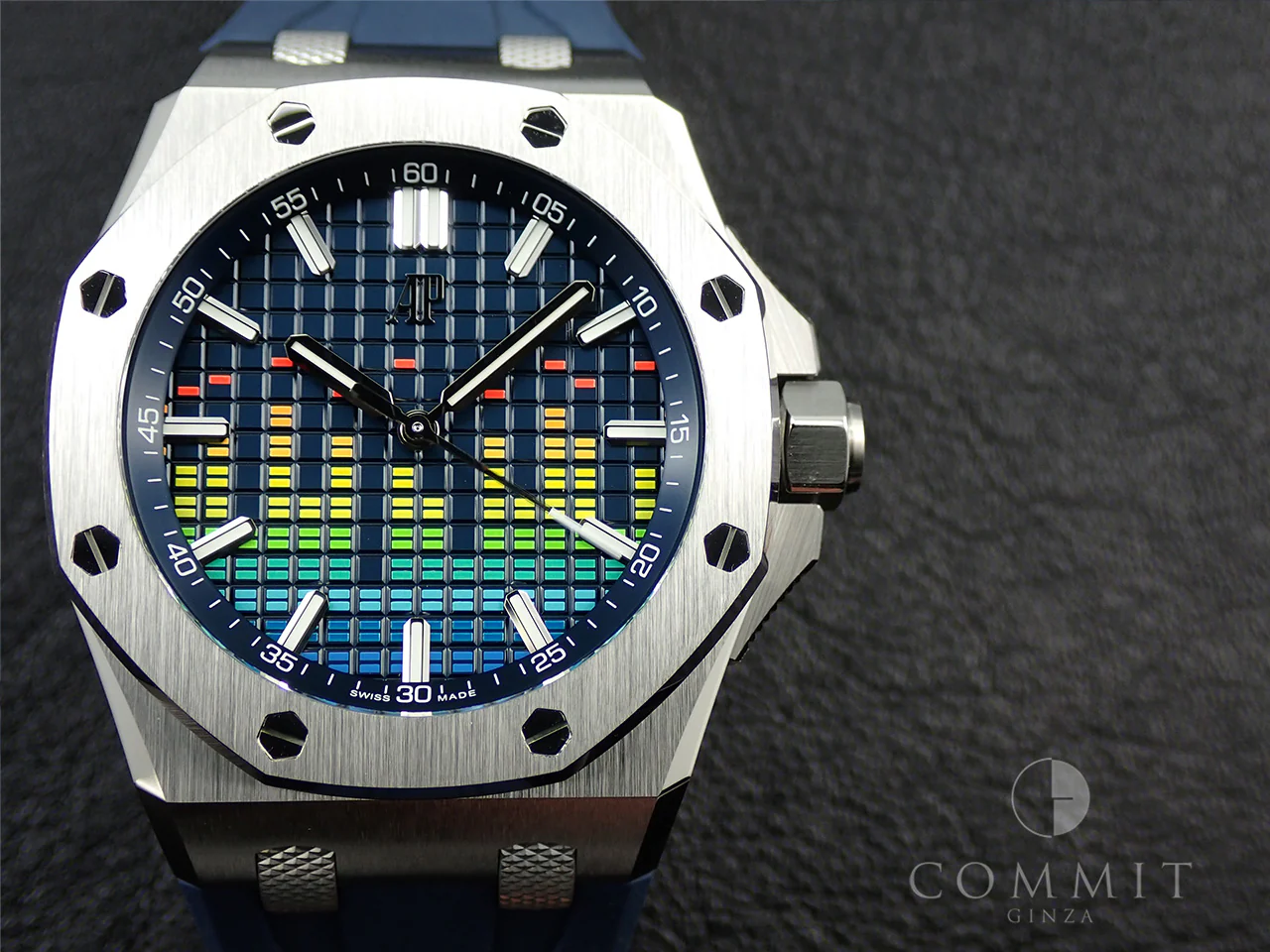 オーデマピゲ ロイヤルオーク オフショア ミュージックエディション Ref.15600TI.OO.A343CA.01 チタン ブルー文字盤 - Image 9