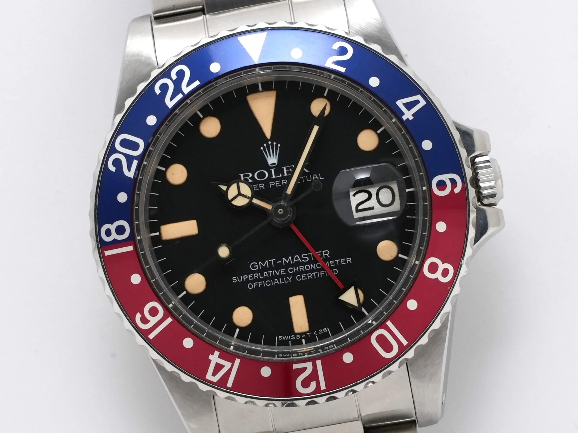 ロレックス GMTマスター Ref.1675 ステンレススチール ブラック文字盤 オイスターブレスレット - Image 3