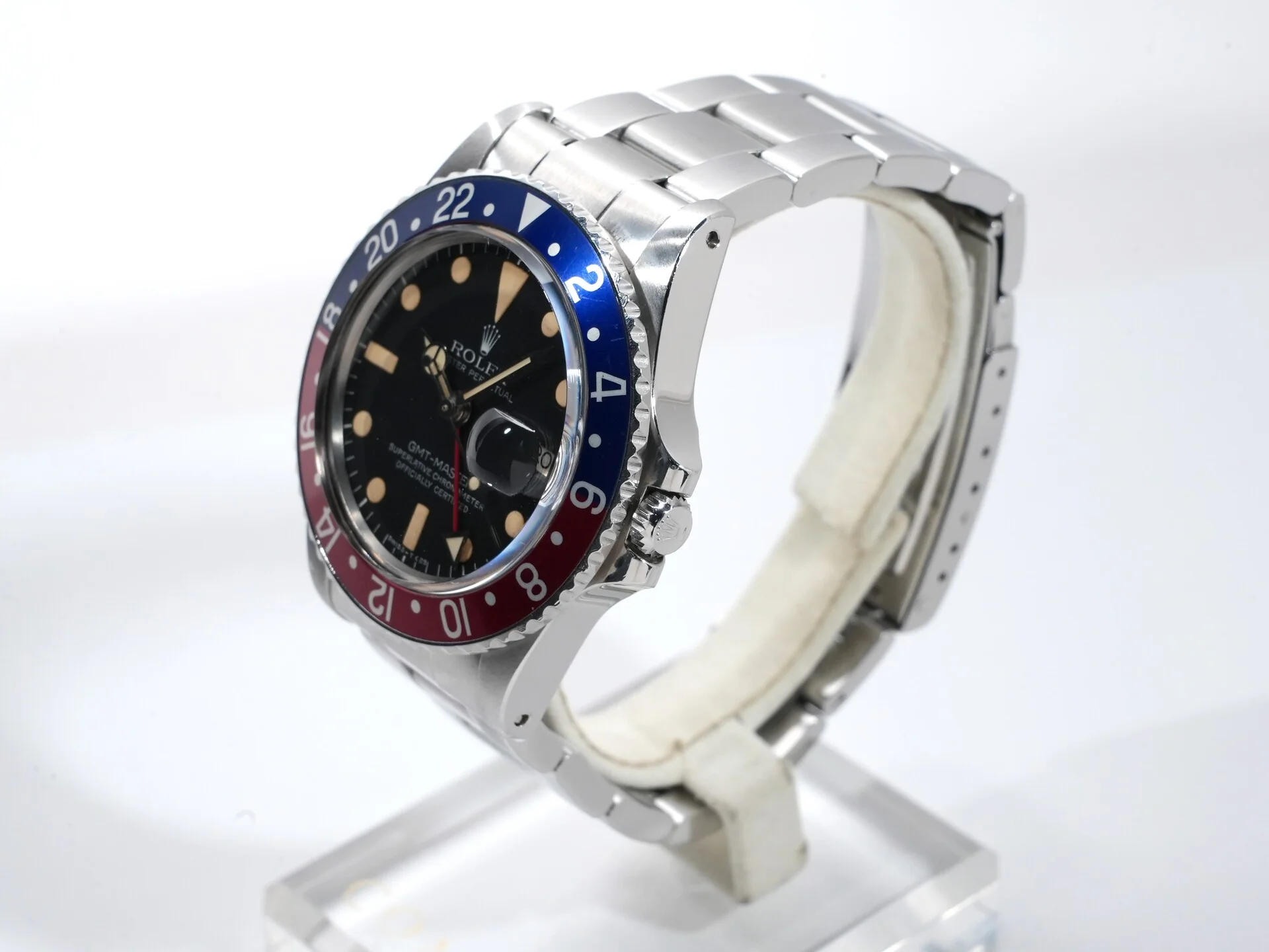 ロレックス GMTマスター Ref.1675 ステンレススチール ブラック文字盤 オイスターブレスレット - Image 4