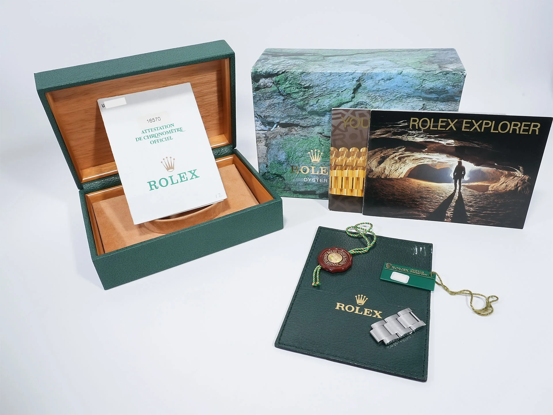 ロレックス エクスプローラーII Ref.16570 ステンレススチール ホワイト文字盤 オイスターブレスレット 中古 qka9vzyy - Image 10