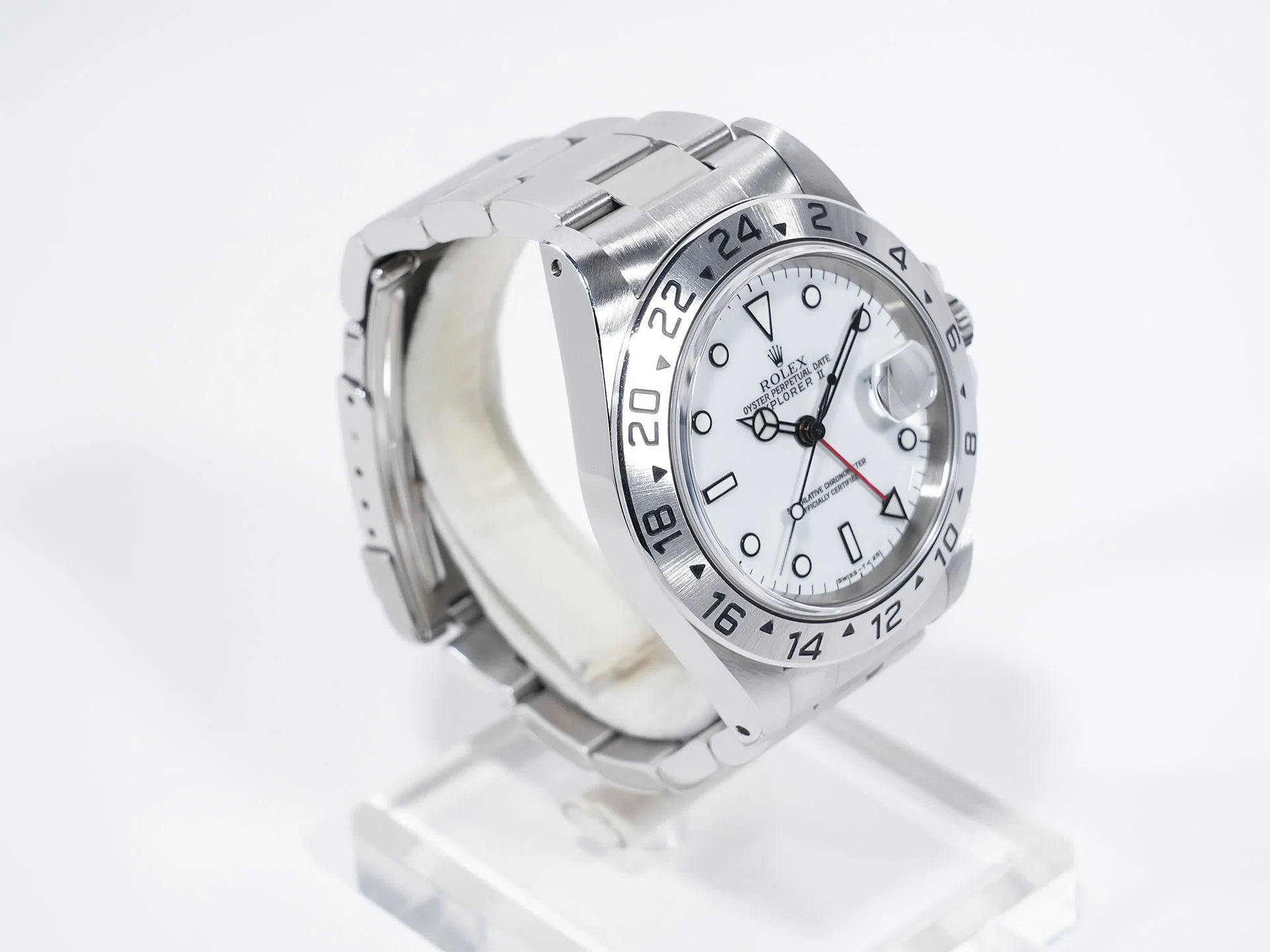 ロレックス エクスプローラーII Ref.16570 ステンレススチール ホワイト文字盤 オイスターブレスレット 中古 qka9vzyy - Image 5