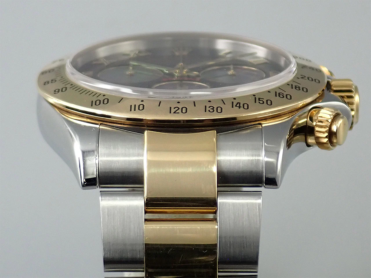 ロレックス デイトナ Ref.116523NR ステンレススチール/イエローゴールド ブラックシェル文字盤 - Image 6
