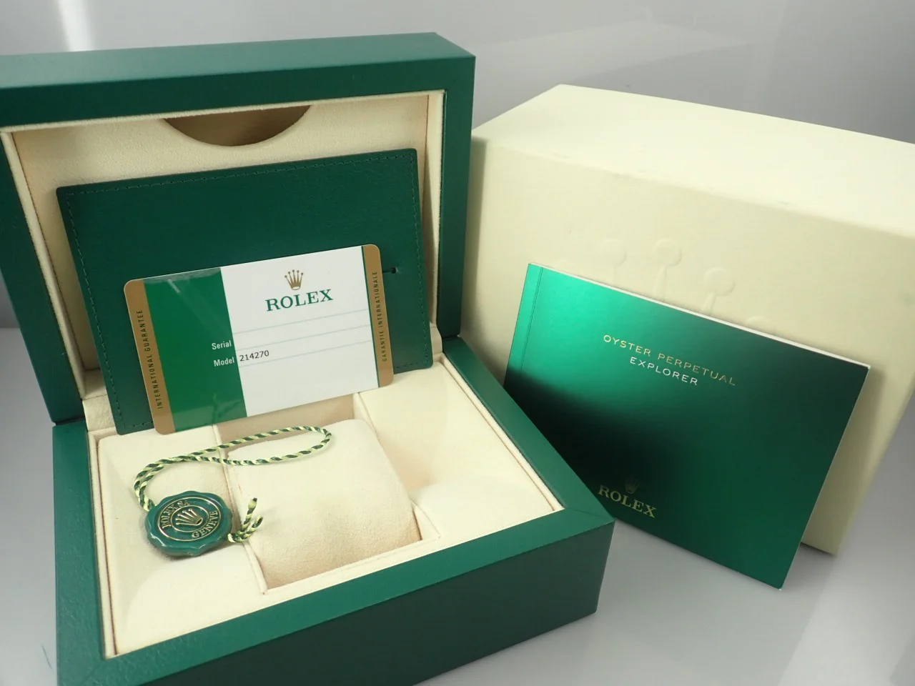 ロレックス エクスプローラーI 鏡面ブラックアウト Ref.214270 ステンレススチール ブラック文字盤 - Image 10