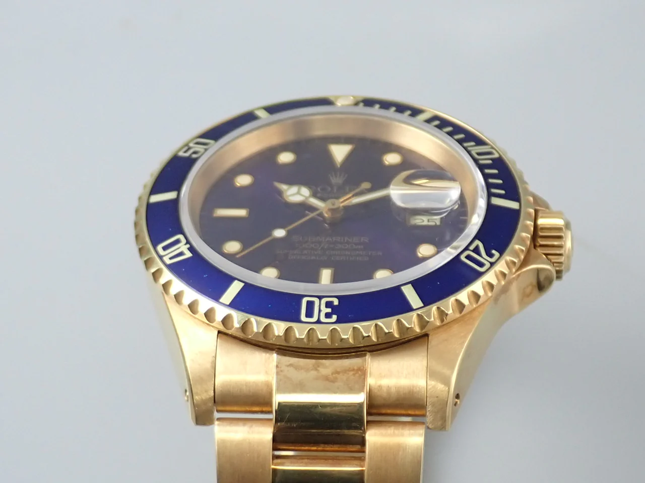 ロレックス サブマリーナー デイト Ref.16618 イエローゴールド ブルー文字盤 - Image 6