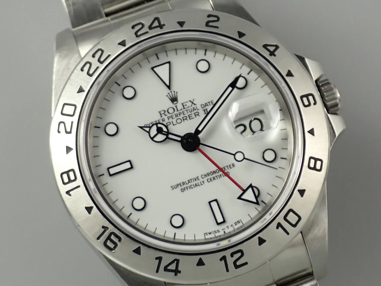 ロレックス エクスプローラーII Ref.16570 ステンレススチール ホワイト文字盤 - Image 3