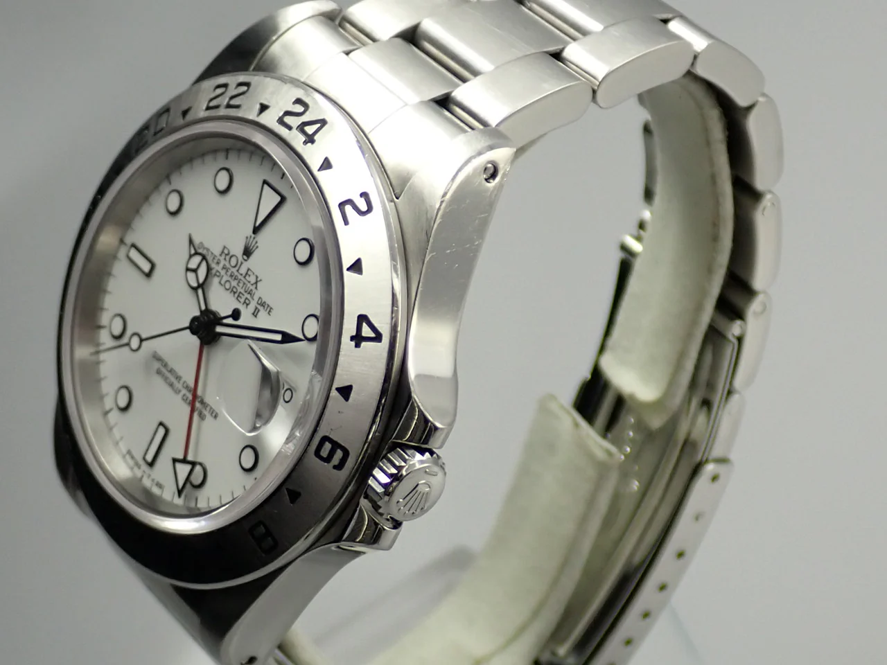 ロレックス エクスプローラーII Ref.16570 ステンレススチール ホワイト文字盤 - Image 4