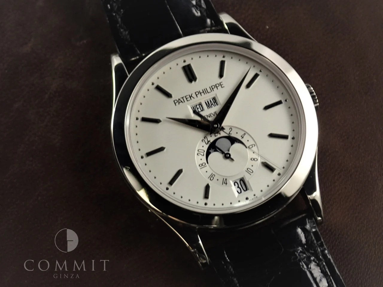 パテックフィリップ アニュアルカレンダー ムーンフェイズ Ref.5396G-011 ホワイトゴールド シルバー・オパーリン文字盤 - Image 12