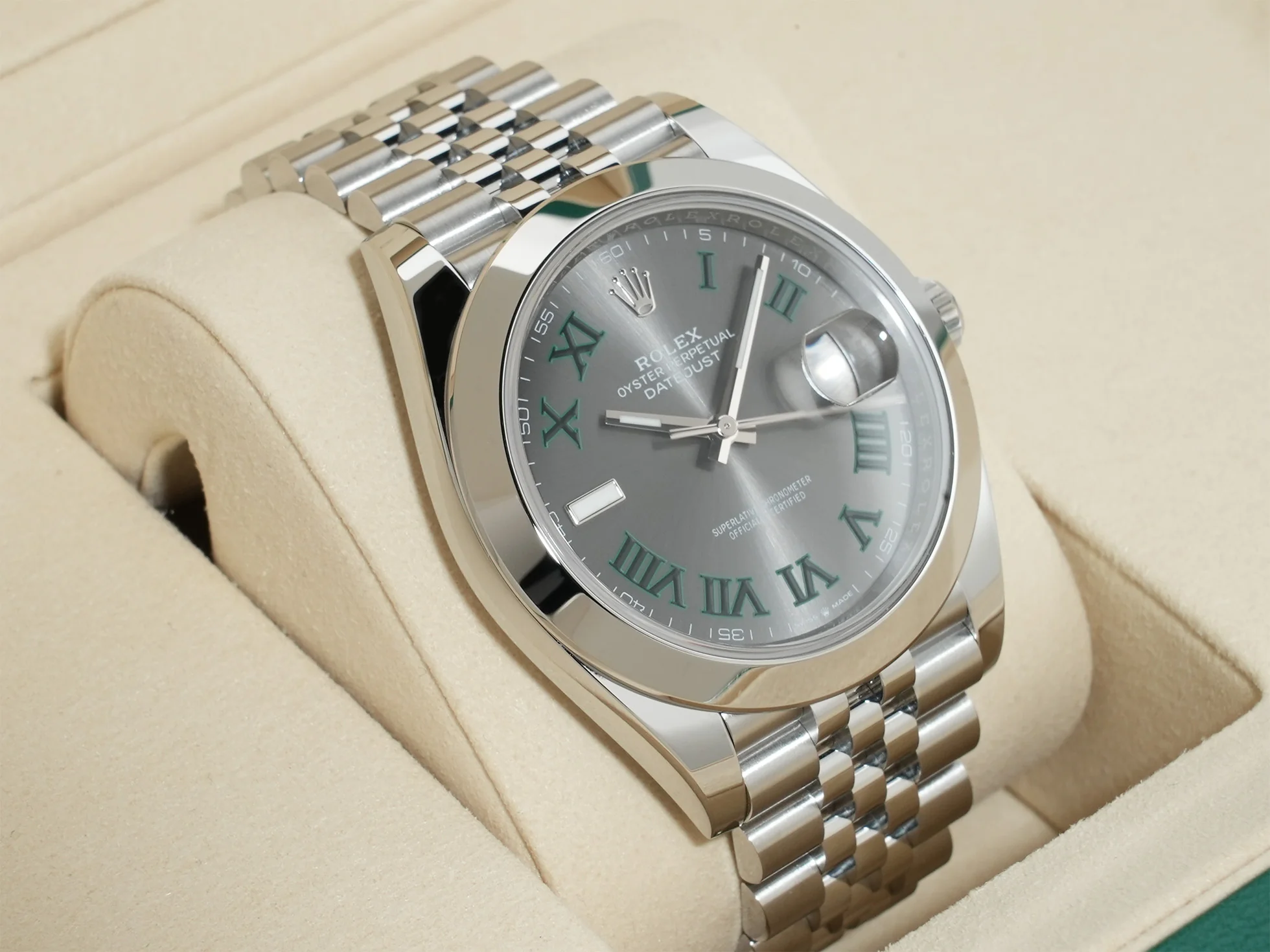 ロレックス デイトジャスト41 Ref.126300 ステンレススチール スレートローマン文字盤 ジュビリーブレスレット 未使用 setmyqim - Image 5