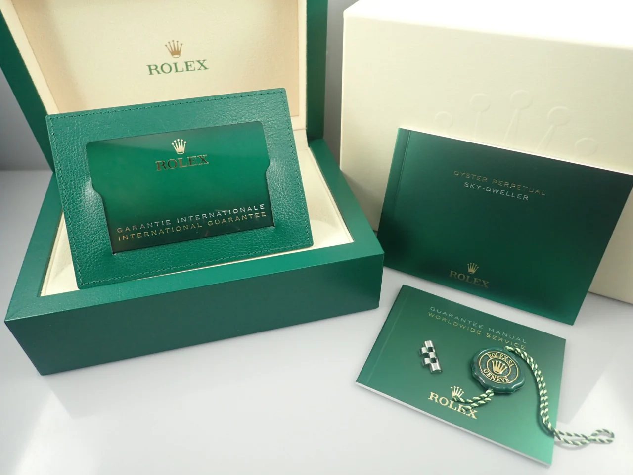 ロレックス スカイドゥエラー Ref.326934 ステンレススチール/ホワイトゴールド ホワイト文字盤 ジュビリーブレスレット 未使用 SKUHA045 - Image 8
