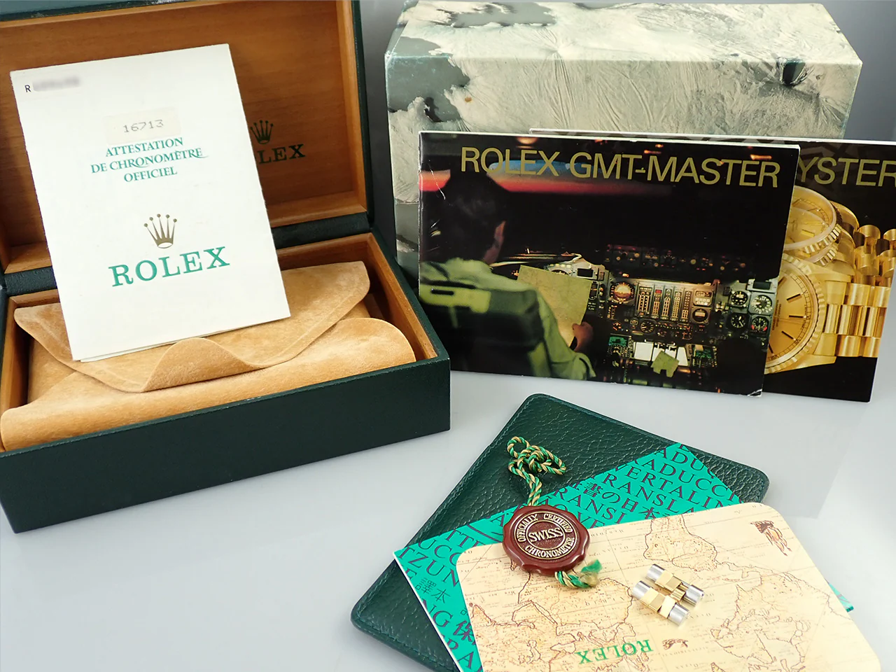 ロレックス GMTマスターII Ref.16713 ステンレススチール/イエローゴールド ブラック文字盤 ジュビリーブレスレット 中古 SM45PT31 - Image 11
