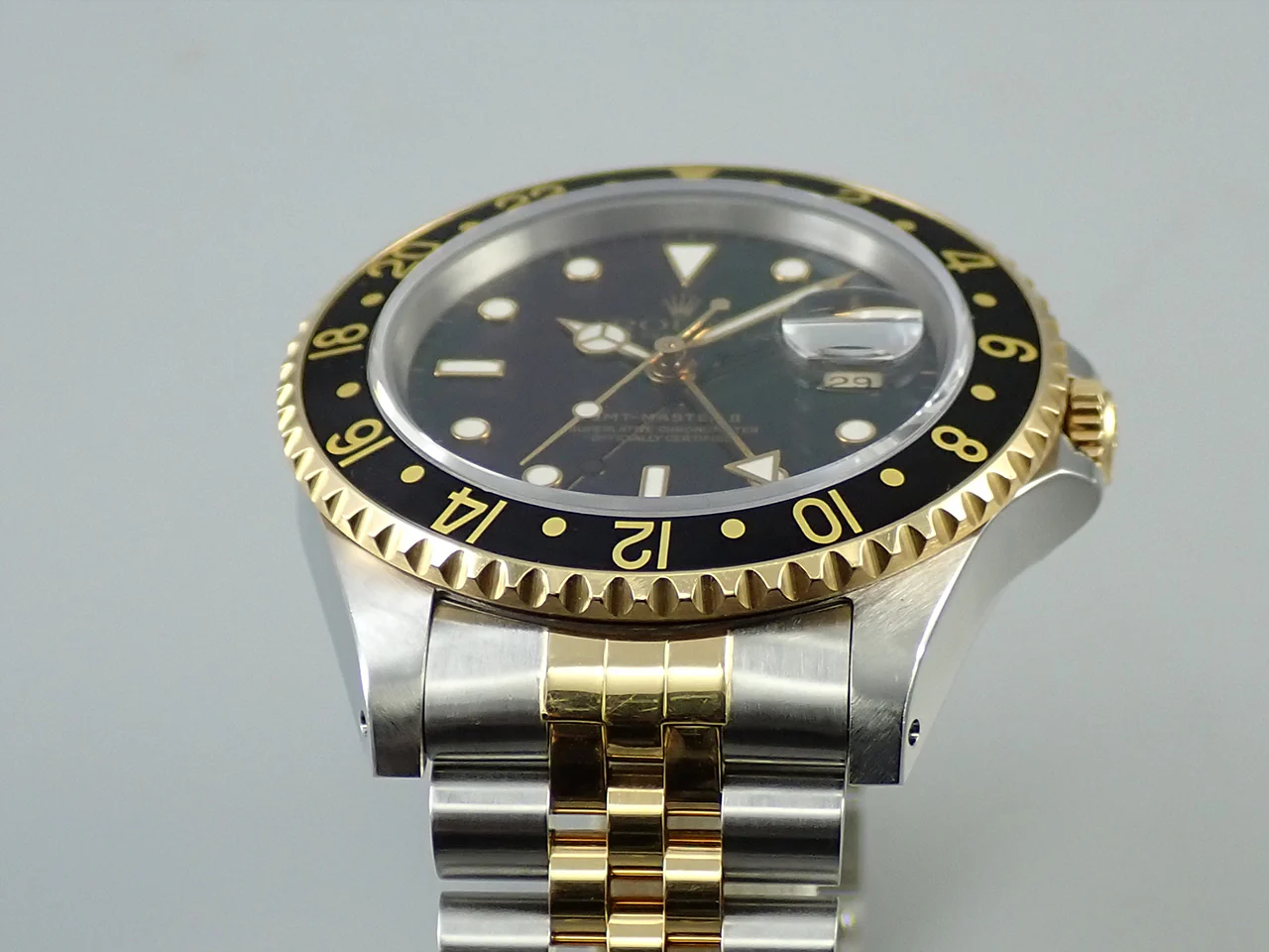 ロレックス GMTマスターII Ref.16713 ステンレススチール/イエローゴールド ブラック文字盤 ジュビリーブレスレット 中古 SM45PT31 - Image 6