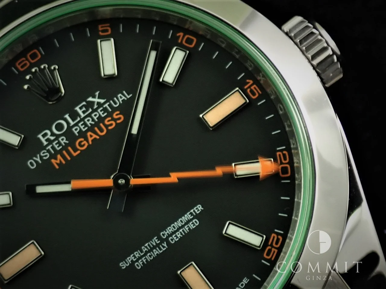 ロレックス ミルガウス Ref.116400GV ステンレススチール ブラック文字盤 - Image 11