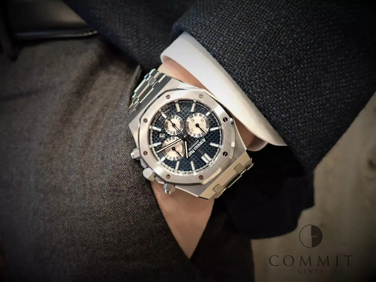 オーデマピゲ ロイヤルオーク クロノグラフ Ref.26331ST.OO.1220ST.01 ステンレススチール ブルー文字盤 - Image 10