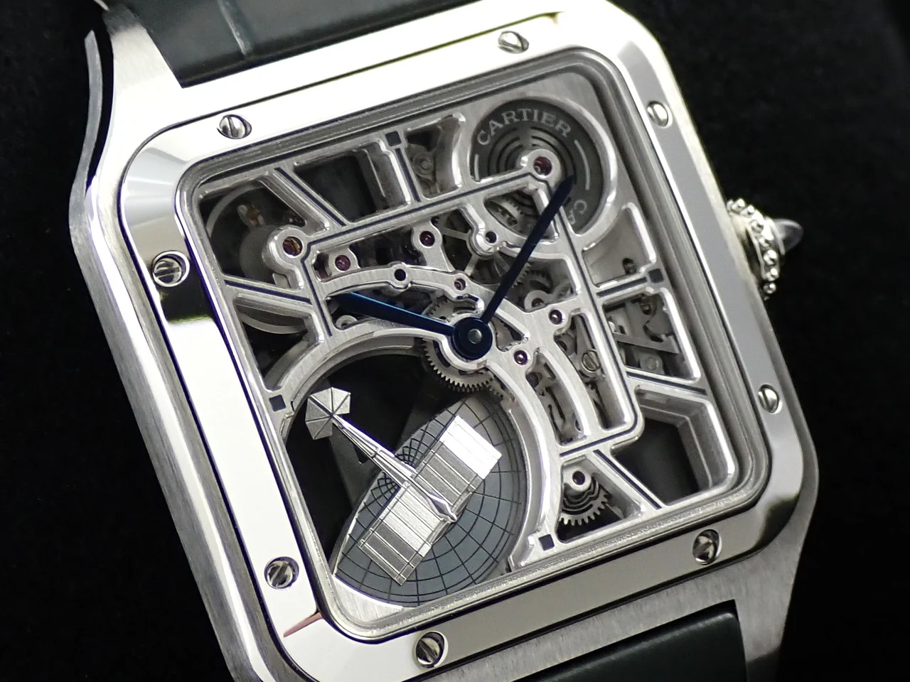 カルティエ サントス デュモン スケルトン Ref.WHSA0032 スケルトン文字盤 未使用 TH1H9199 - Image 3