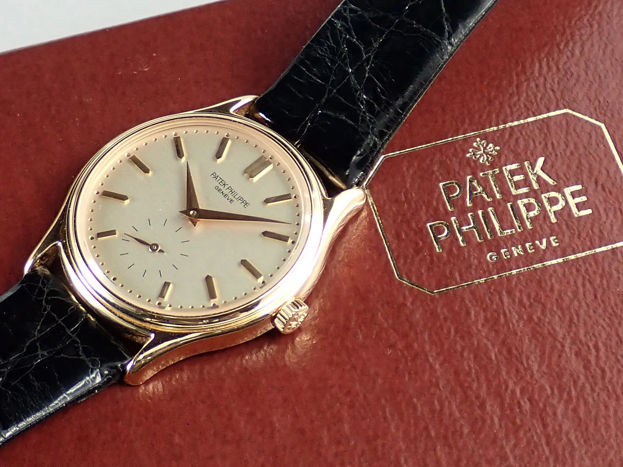 パテックフィリップ カラトラバ Ref.3923R ローズゴールド アイボリー文字盤 - Image 4