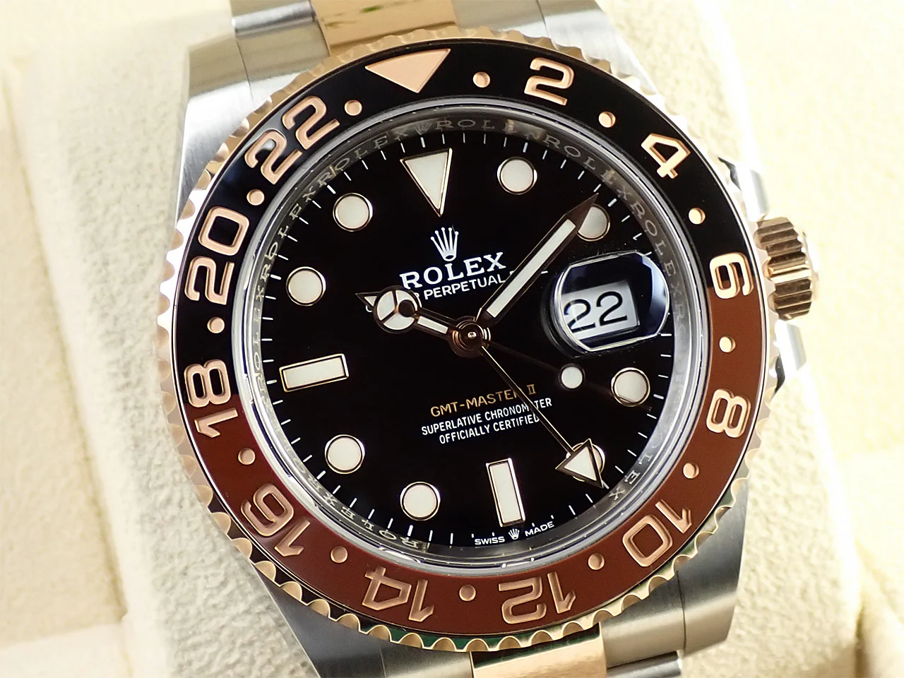 ロレックス GMTマスターII Ref.126711CHNR ステンレススチール/エバーローズゴールド ブラック文字盤 オイスターブレスレット オイスターブレスレット - Image 3