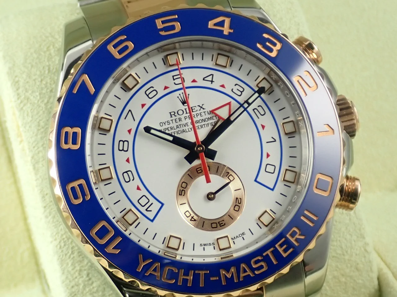 ロレックス ヨットマスターII Ref.116681 ステンレススチール/エバーローズゴールド ホワイト文字盤 - Image 3