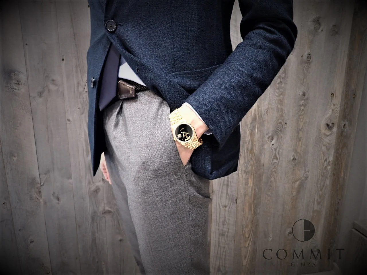 ロレックス デイデイト36 Ref.18238 イエローゴールド オニキス文字盤 - Image 10