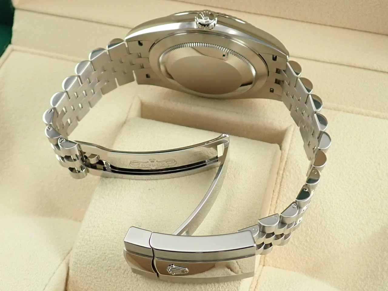 ロレックス デイトジャスト41 Ref.126334G ステンレススチール/ホワイトゴールド ブライトブルー文字盤 ジュビリーブレスレット 美品 U5177Z88 - Image 8