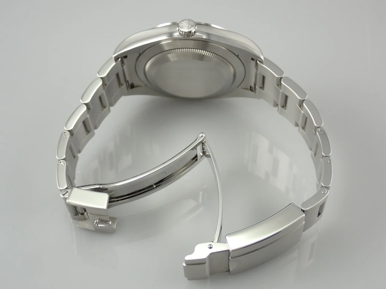 ロレックス エクスプローラーI 鏡面ブラックアウト Ref.214270 ステンレススチール ブラック文字盤 - Image 4