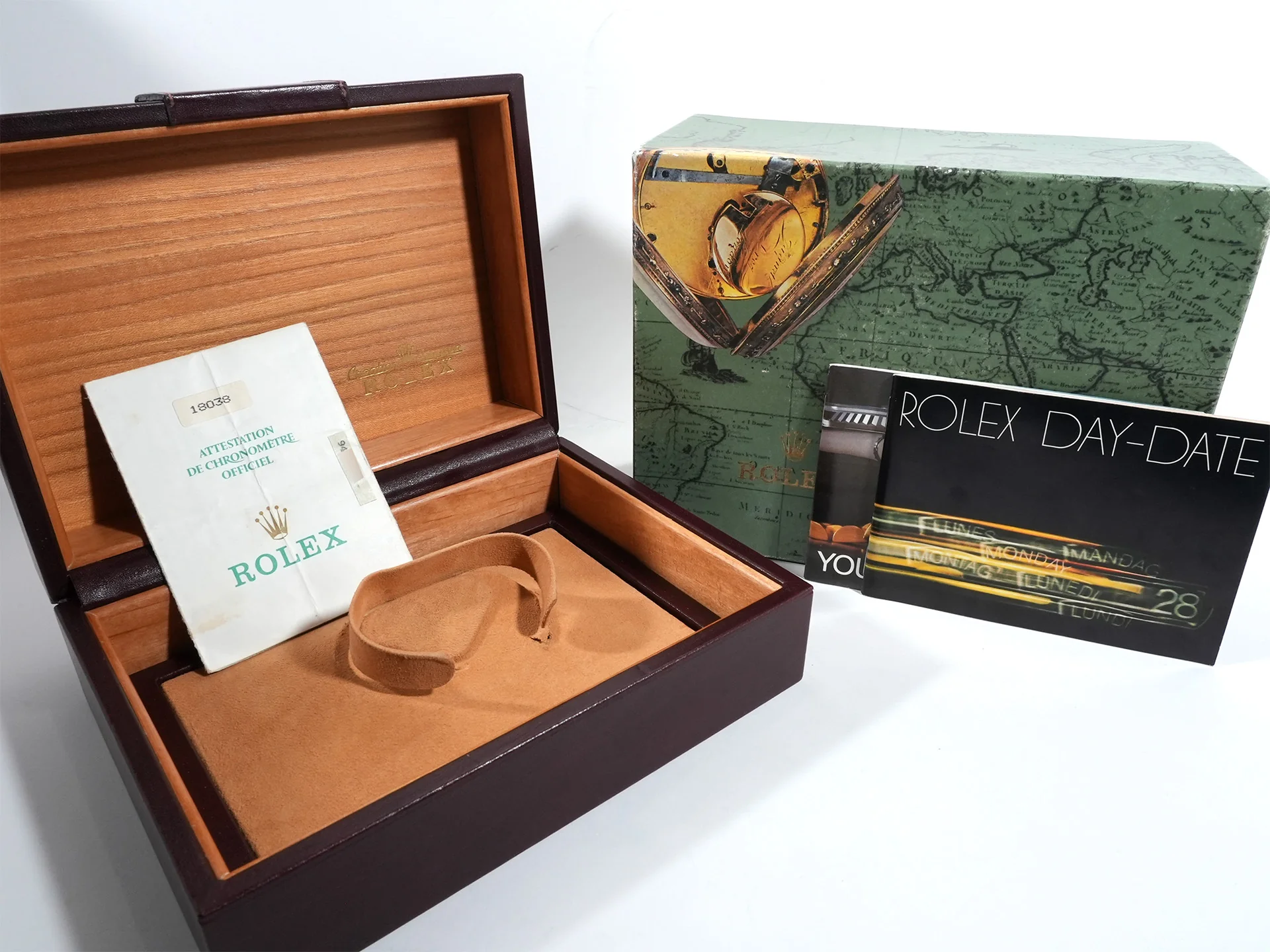 ロレックス デイデイト36 Ref.18038A イエローゴールド ブルー文字盤 - Image 10