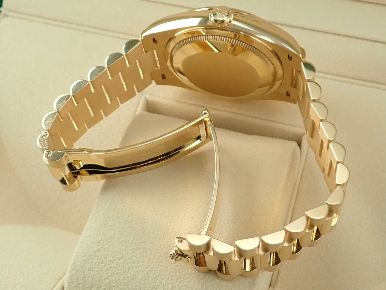 ロレックス デイデイト36 Ref.128238A イエローゴールド グリーンオンブレ文字盤 - Image 8