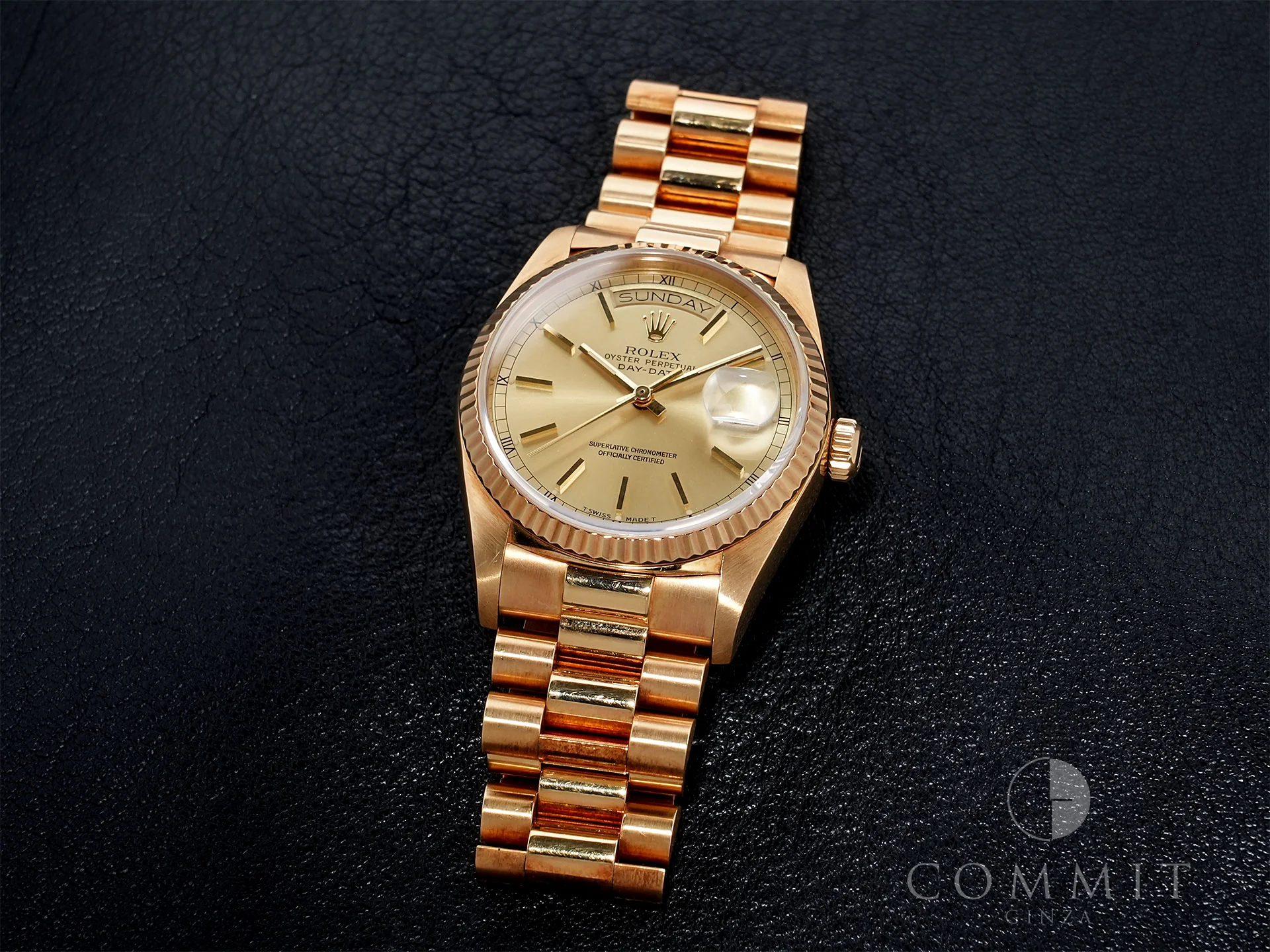 ロレックス デイデイト36 Ref.18038 イエローゴールド シャンパン文字盤 中古 urtu8dwb - Image 10