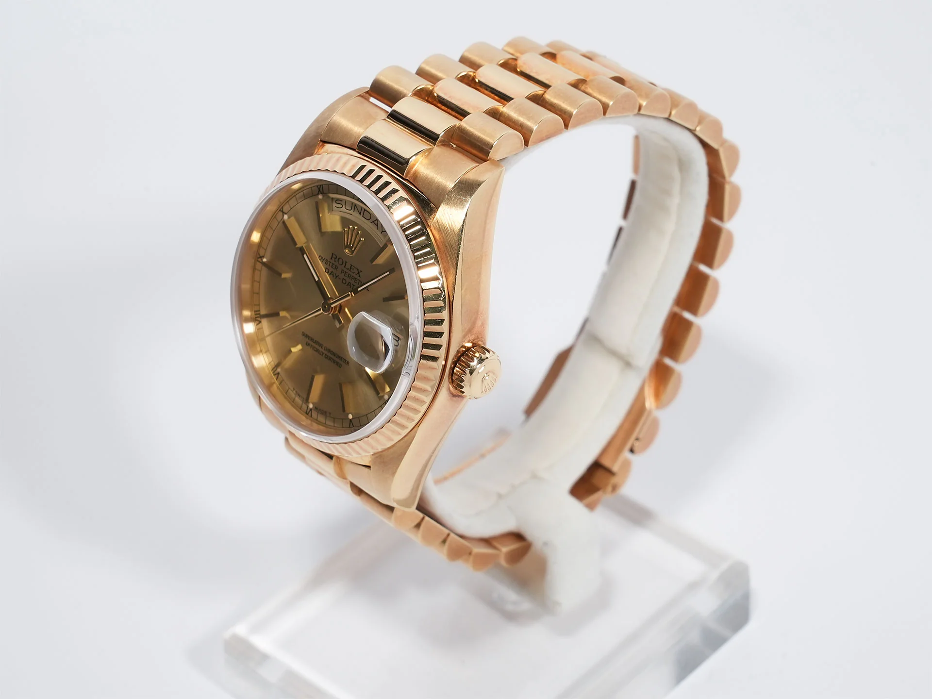 ロレックス デイデイト36 Ref.18038 イエローゴールド シャンパン文字盤 中古 urtu8dwb - Image 4