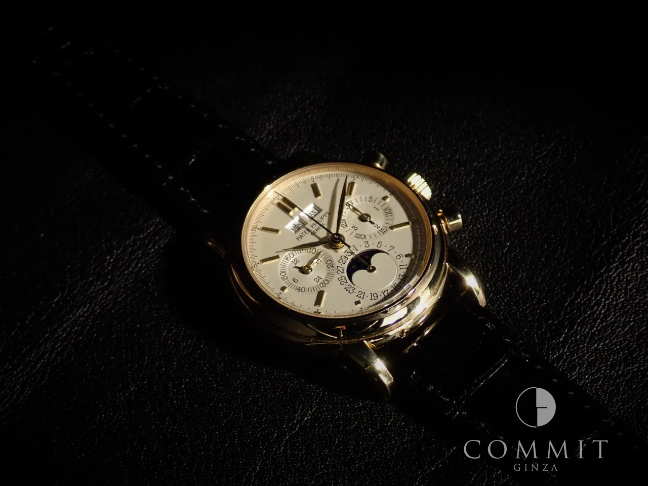 パテックフィリップ パーペチュアルカレンダー クロノグラフ Ref.3970EJ-051 イエローゴールド シルバー文字盤 - Image 12