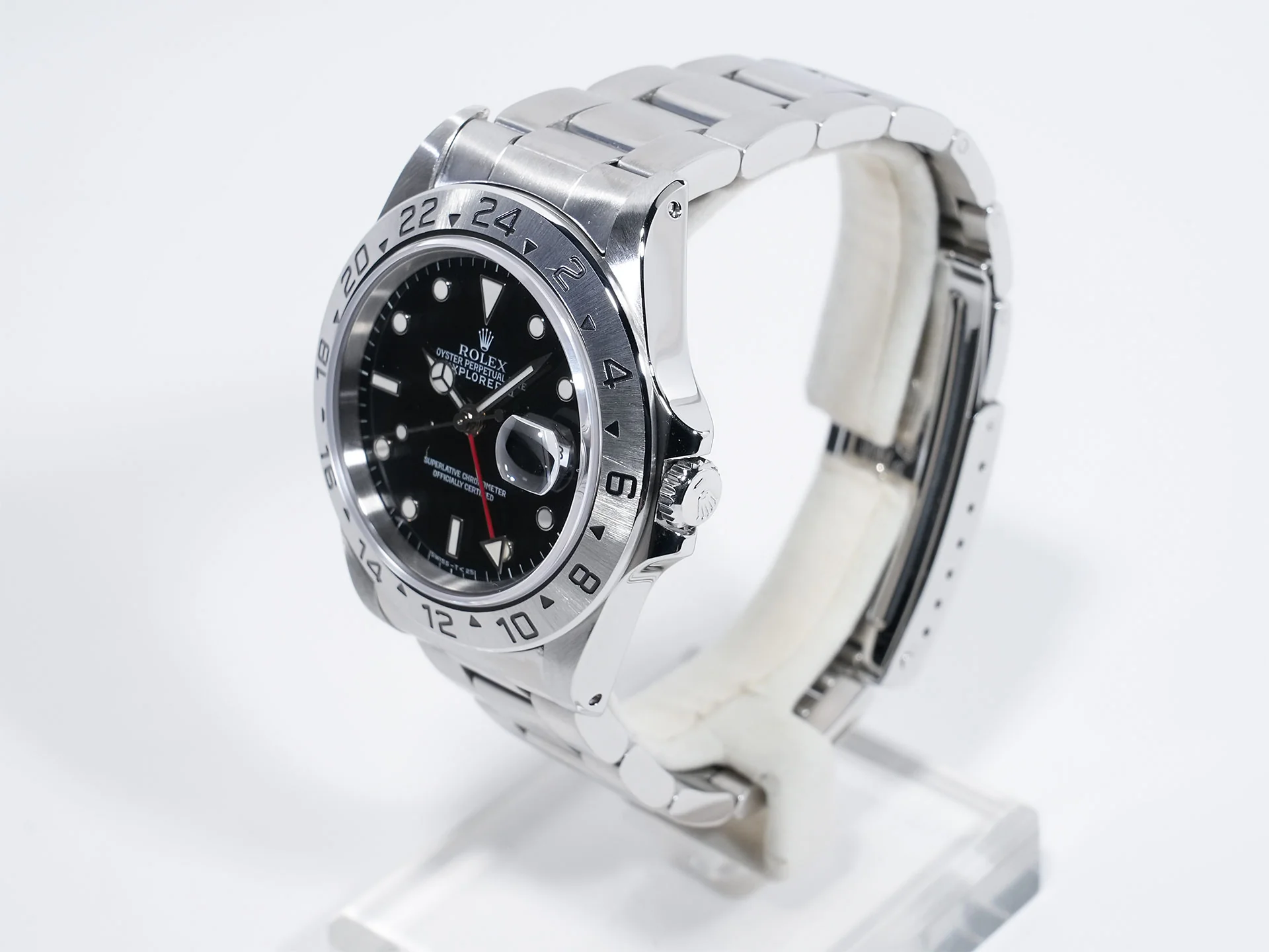 ロレックス エクスプローラーII Ref.16570 ステンレススチール ブラック文字盤 オイスターブレスレット 美中古 v2g9xf5d - Image 4