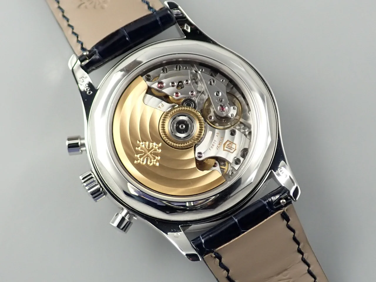 パテックフィリップ アニュアルカレンダー クロノグラフ Ref.5961P-001 プラチナ マット・ブルー・オパーリン文字盤 - Image 7