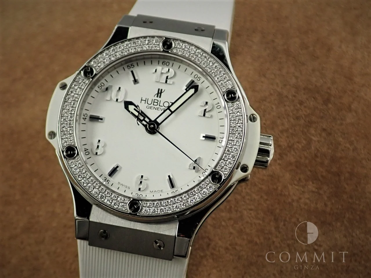 ウブロ ビッグバン スチールダイヤモンド Ref.361.SE.2010.RW.1104 ホワイト文字盤 中古 V5286180 - Image 10