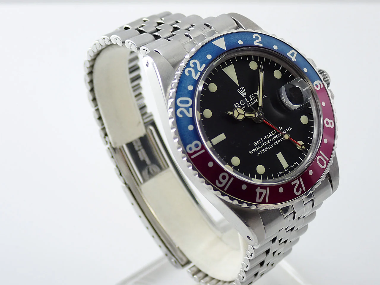 ロレックス GMTマスター Ref.1675 ステンレススチール ブラック文字盤 ジュビリーブレスレット 中古 V6P25AJ1 - Image 5