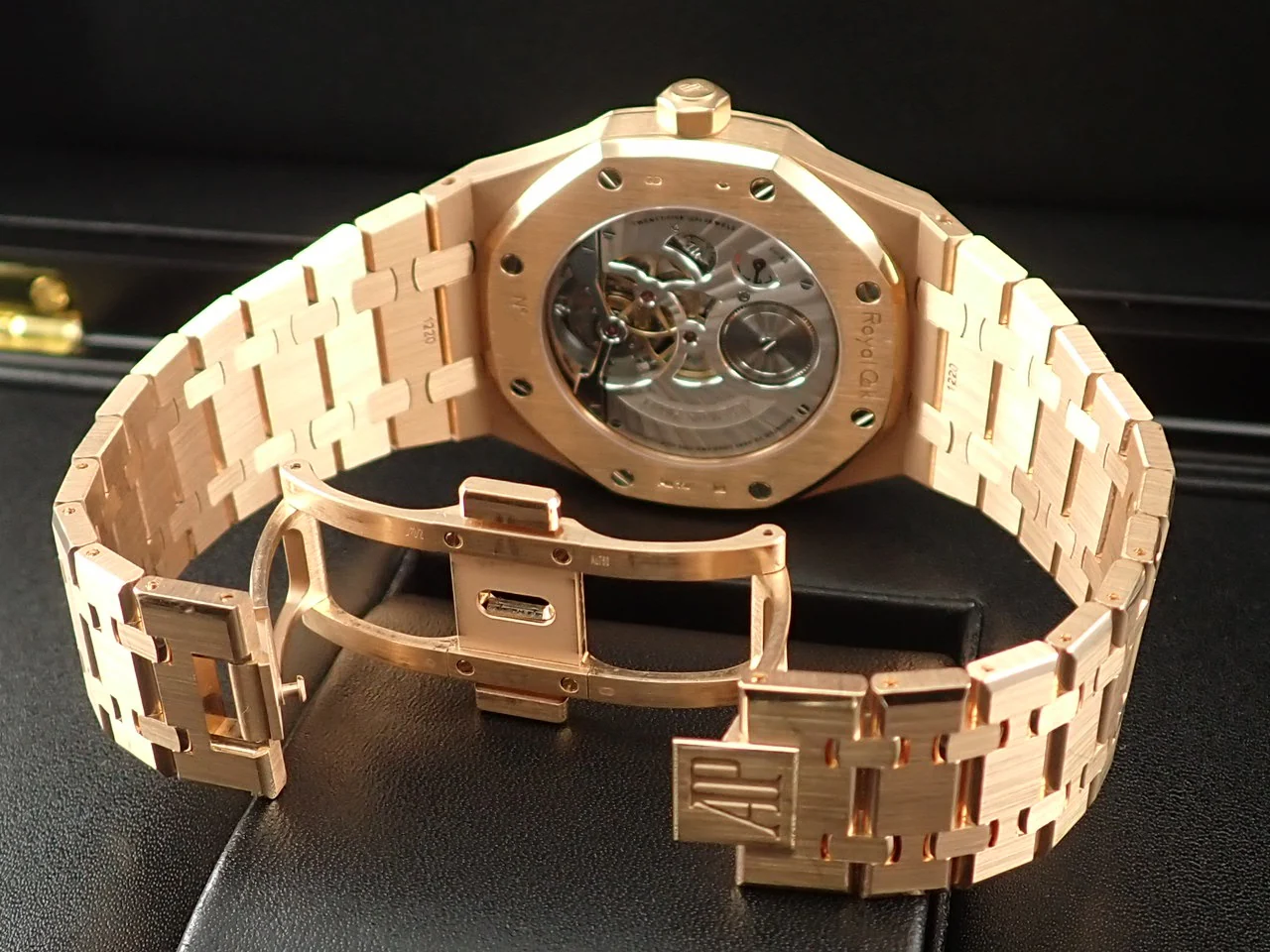 オーデマピゲ ロイヤルオーク トゥールビヨン エクストラ シン Ref.26510OR.OO.1220OR.01 ピンクゴールド ブルー文字盤 - Image 7