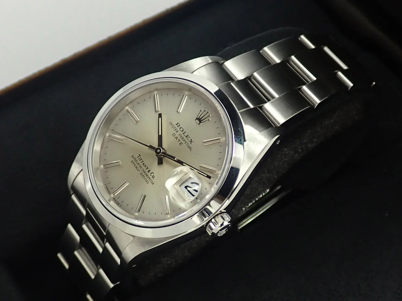 ロレックス オイスターパーペチュアル デイト TIFFANY＆CO. Ref.15200 ステンレススチール シルバー文字盤 - Image 4