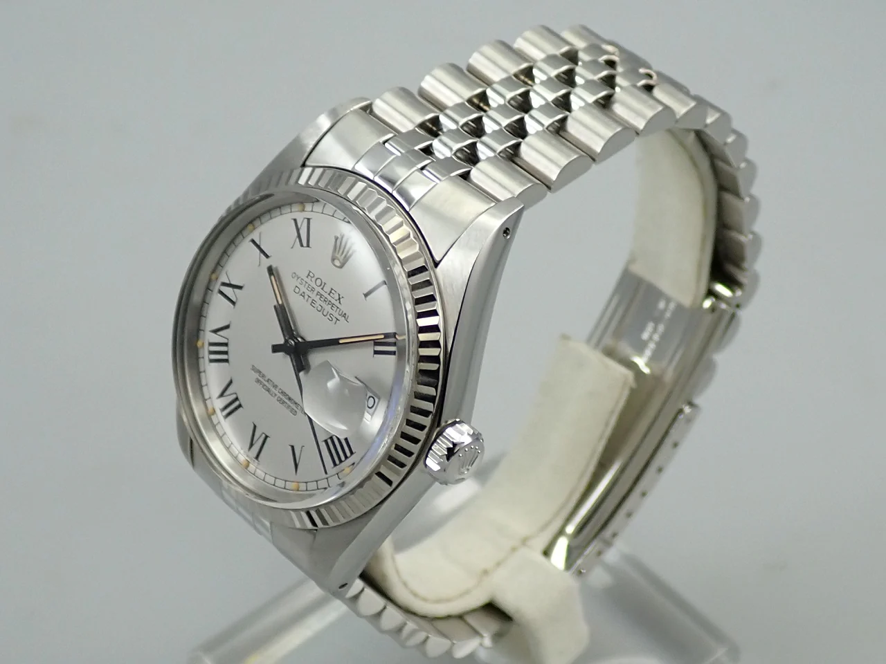 ロレックス デイトジャスト Ref.16014 ステンレススチール/ホワイトゴールド シルバー文字盤 ジュビリーブレスレット - Image 4