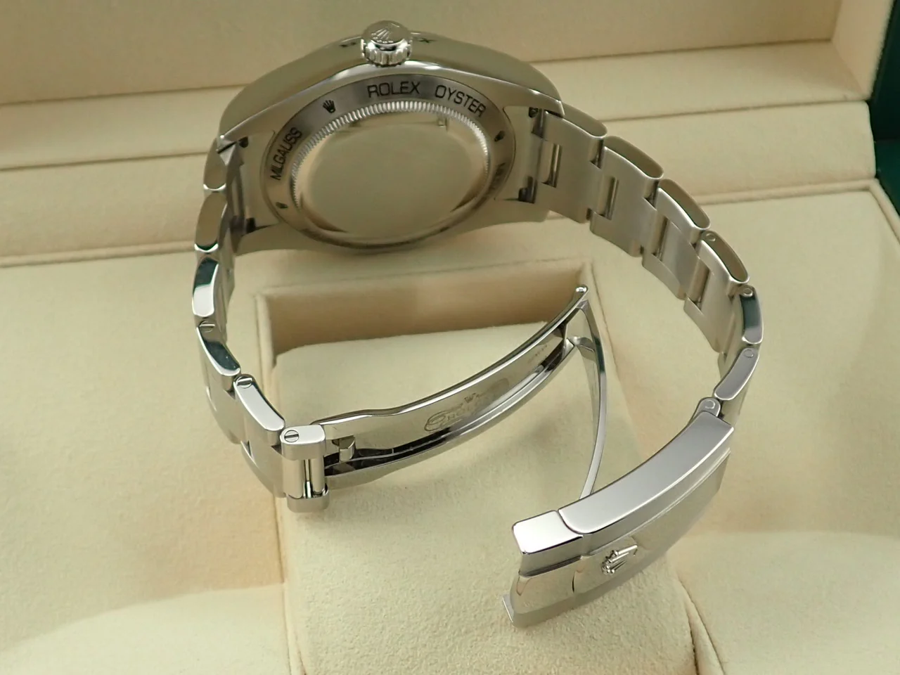 ロレックス ミルガウス Ref.116400GV ステンレススチール Zブルー文字盤 - Image 8