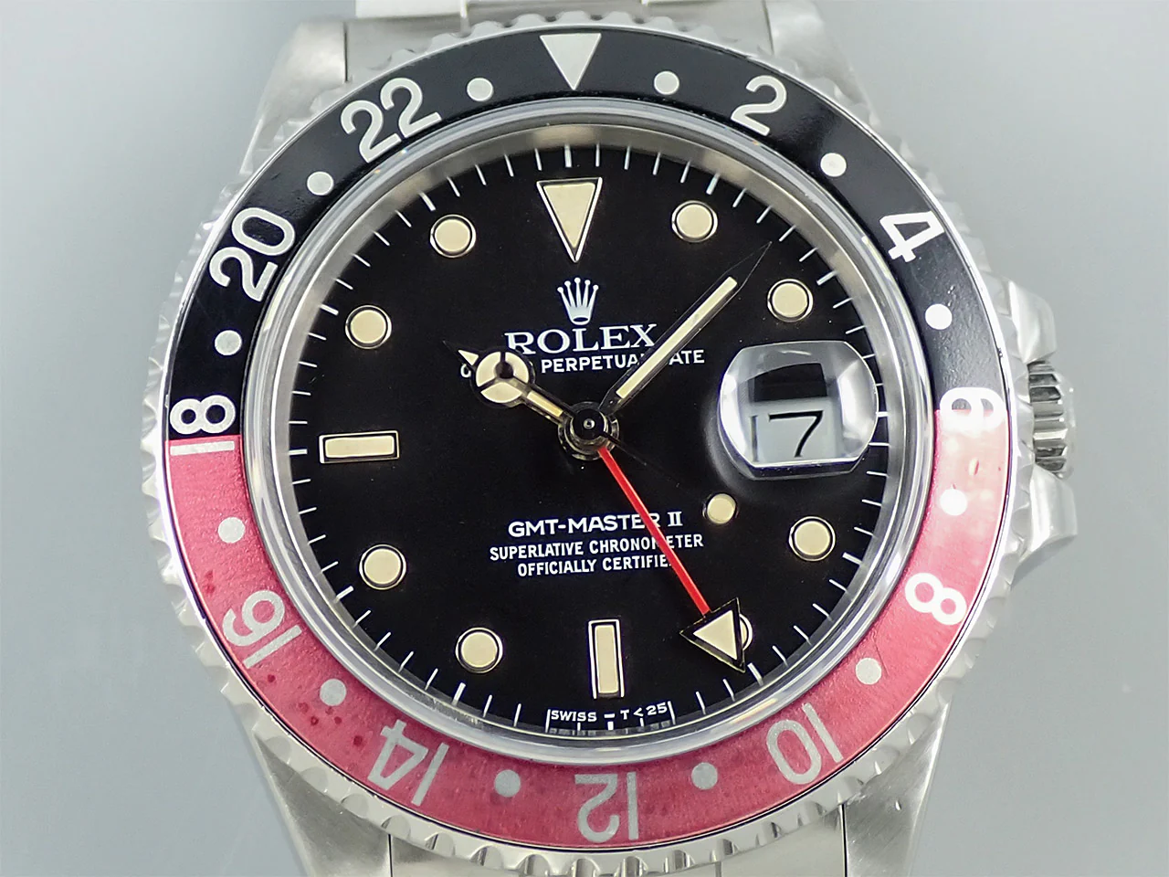 ロレックス GMTマスターII Ref.16760 ステンレススチール ブラック文字盤 オイスターブレスレット 中古 WJ4R62CH - Image 3