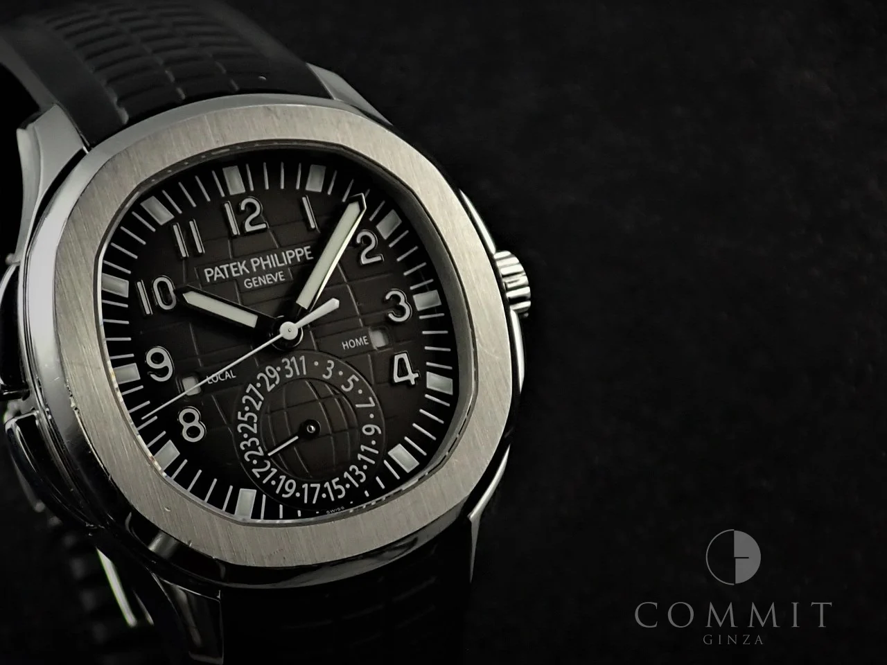パテックフィリップ アクアノート トラベルタイム Ref.5164A-001 ステンレススチール ブラック文字盤 - Image 10